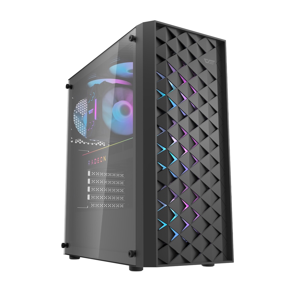 Casing Komputer PC Darkflash DK351 Tempered Glass ATX Gaming Case