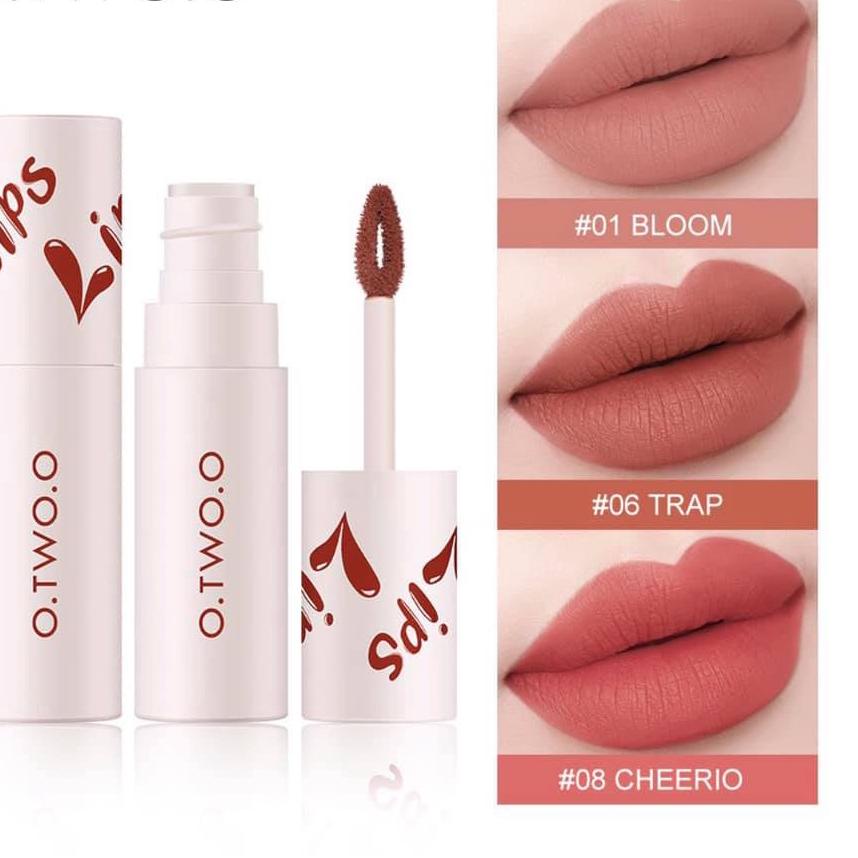 ⚡COD⚡ [BPOM] O.TWO.O Lip Clay Velvet Cream Matte Lipstick Waterproof Lip Tint & Cheek Mud OtwoO Lipt