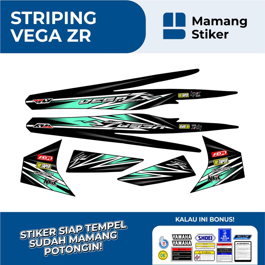 STRIPING VEGA ZR LIST VARIASI 6/STIKER VEGA ZR SIMPEL LIS ROADRACE RC/STICKER VEGA ZR THAILAND THAIL