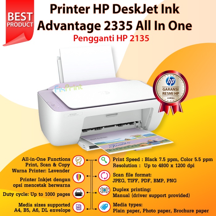 Printer 2335 2336 2337 Pengganti seri 2135 Type Cartrdige 682