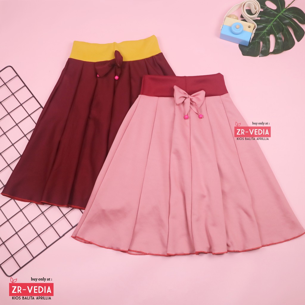 [POLOS] Rok Pita Bianca uk 8-10 Tahun / Skirt Polos Import Motif Anak Perempuan Cewek Skirt Pendek