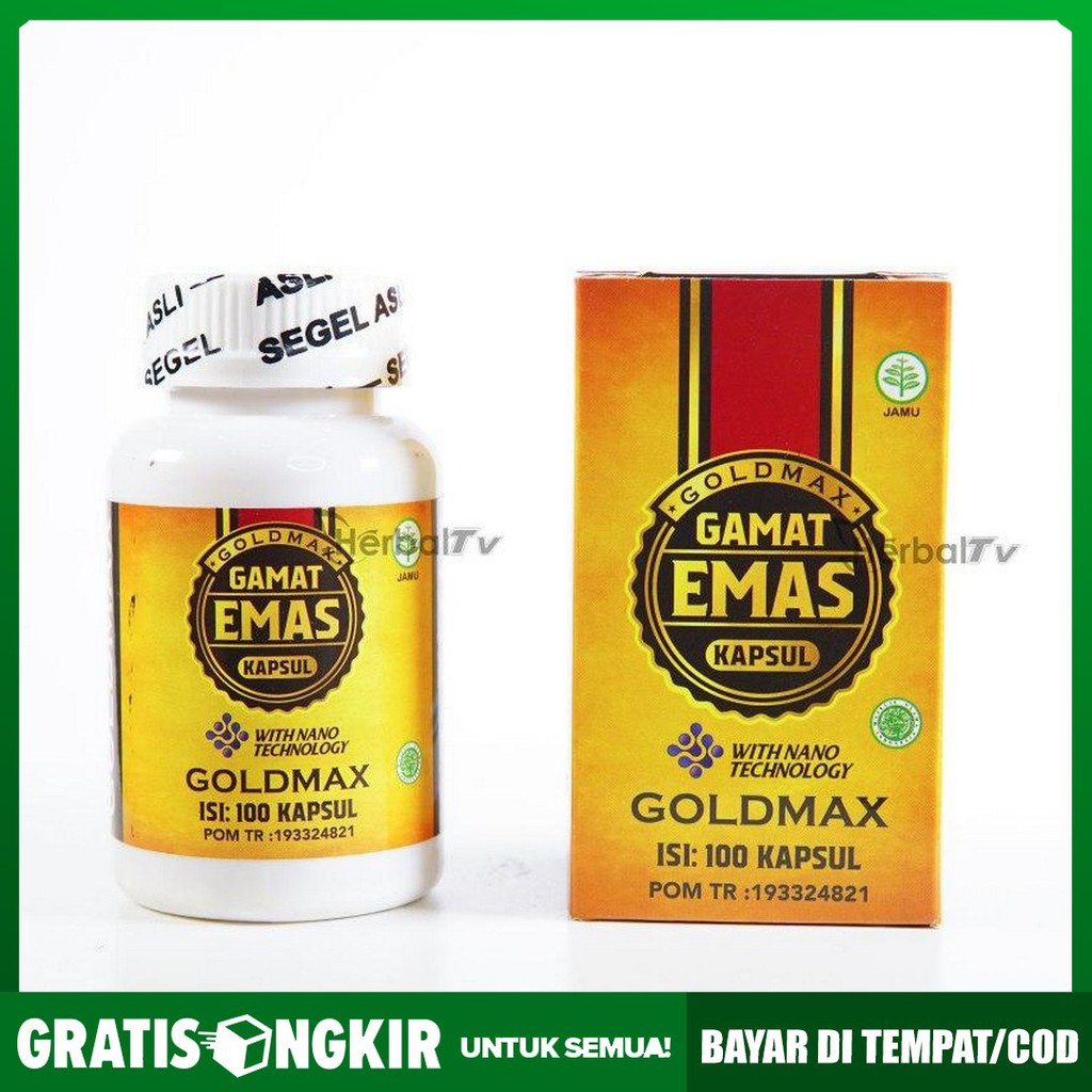 Walatra GOLDMAX di JOGJA Gamat Emas Kapsul Original 100 Kapsul Nano Technology - Bisa COD