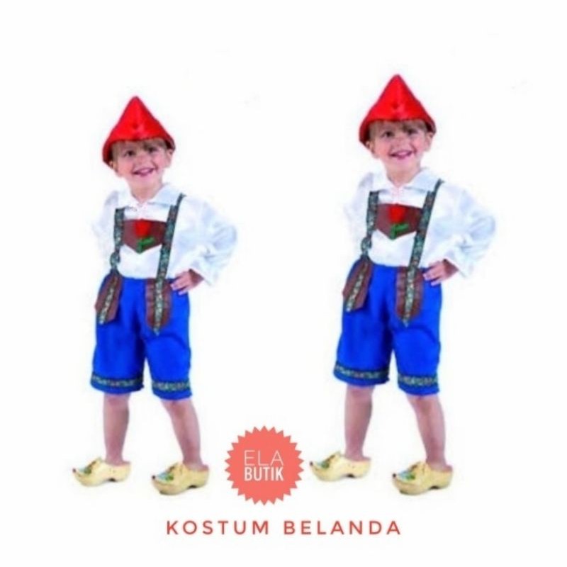 Kostum belanda-dutch-anak-baju adat belanda- kostum internasional