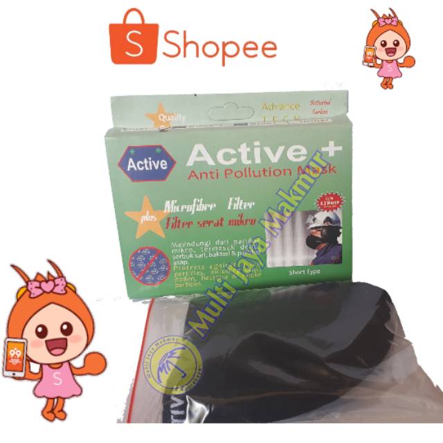 Masker kain kesehatan/ masker active