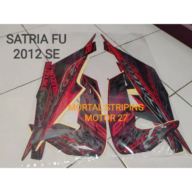 STIKER STRIPING SATRIA FU 2012 SE , SPESIAL EDTION LIS ORI / STANDAR