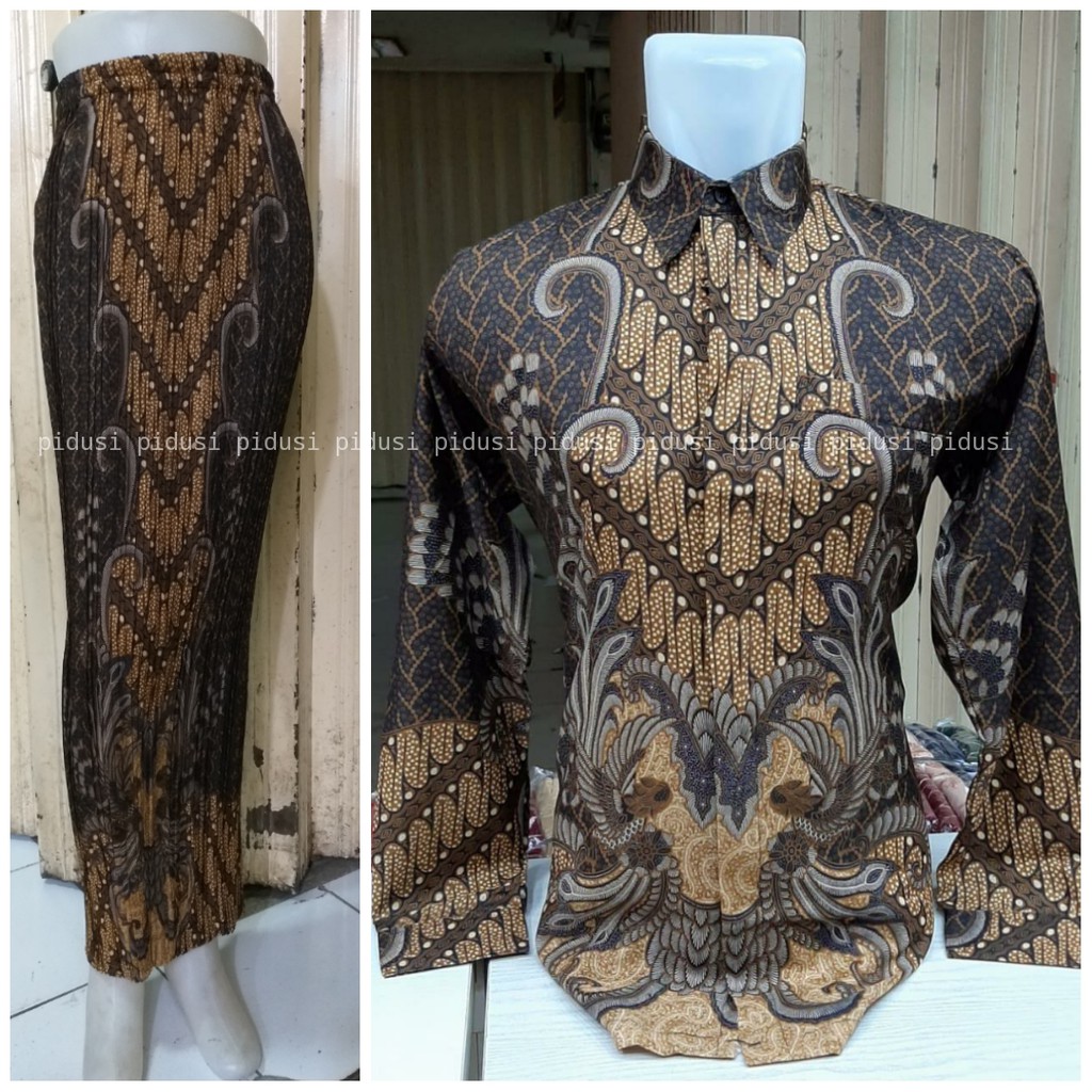 SET KEMEJA ROK BATIK COUPLE / SET COUPLE / KEMEJA ROK BATIK COUPLE