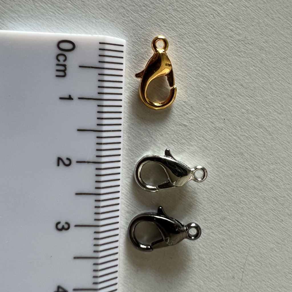 Pengait Tali Kait Udang Silver 10x5 mm 1pcs Kokot Kalung Gelang Resin Gantungan Kunci Ganci Logam Aksesoris Penyambung Ikat Key Chain Steel Stainless Gantung Berkualitas Bagus Murah Peralatan Perlengkapan Mengait Accesories Craft DIY Grosir Prakarya Malan