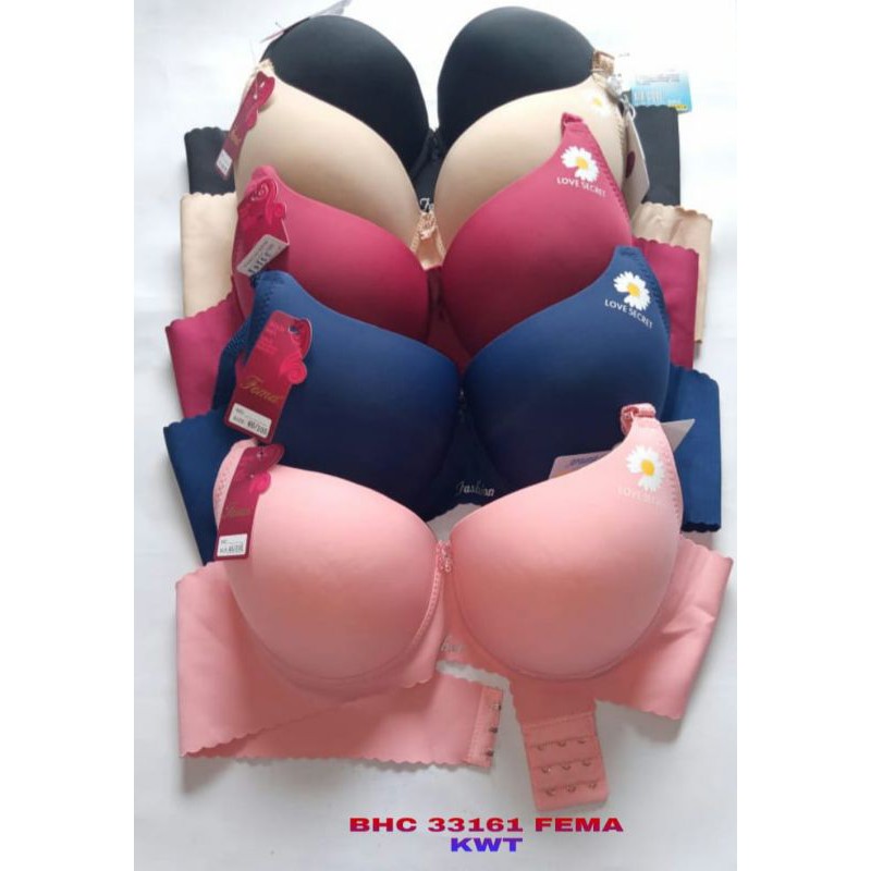 Ecer Bh Bra 33161 Fema/ ELOISE H3 Pengait 3 Jumbo Kawat Motif