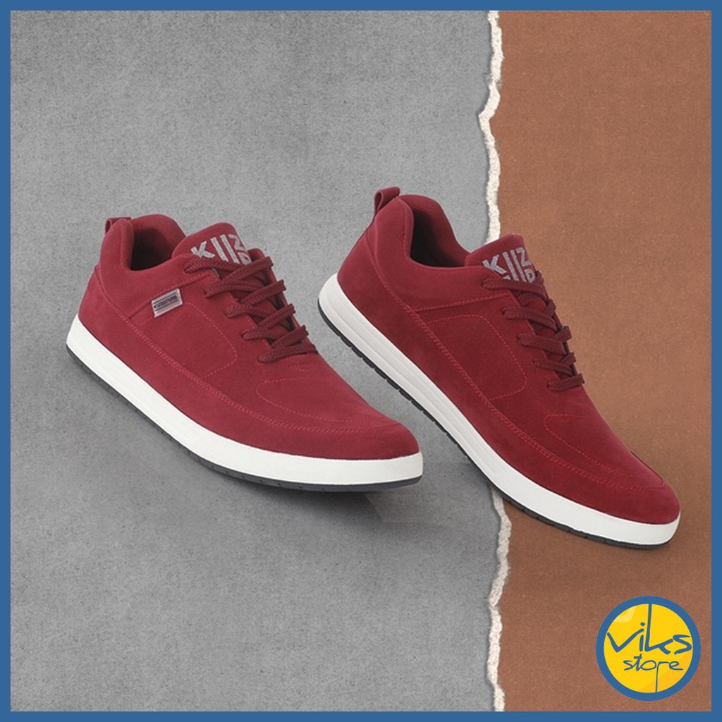 Sepatu Sneakers Pria Cowok Tali Style Casual Distro Kuzatura Original Suede Lokal Premium Elegan