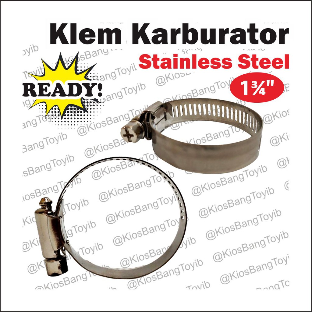 Klem Clamp Selang Karburator Stainless Universal 1¾&quot; 1 3/4 inch ✦IMPACT✦