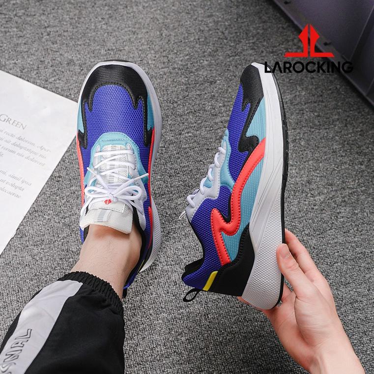 MURAH MERIAH Larocking - Artemis Biru Merah | Sepatu Sneakers Running Gym Shoes