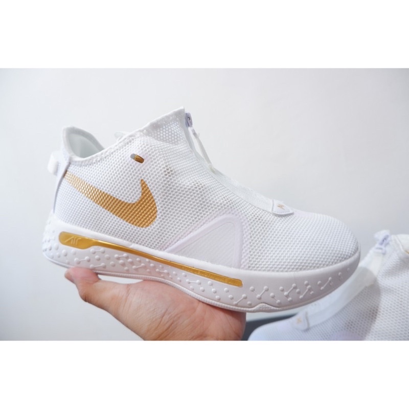 Sepatu Basket NK PG 4 Low WHITE GOLD