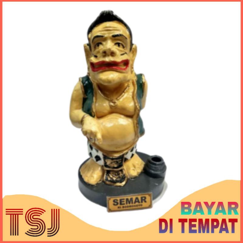 Pajangan Miniatur Wayang Semar dan Tempat Bolpoin
