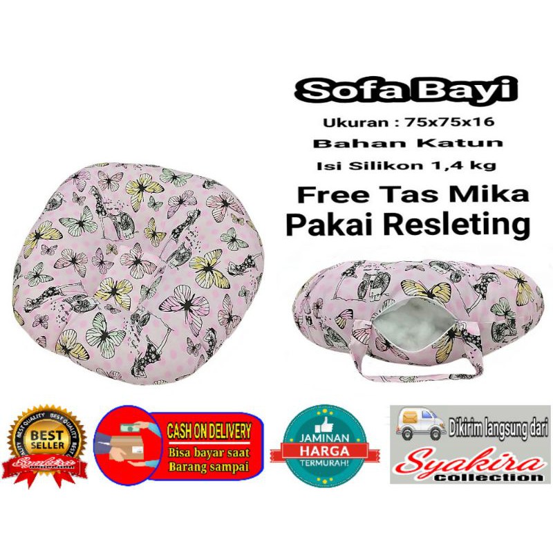 Sofa Bayi Jumbo Multi Fungsi Free Bantal Peyang