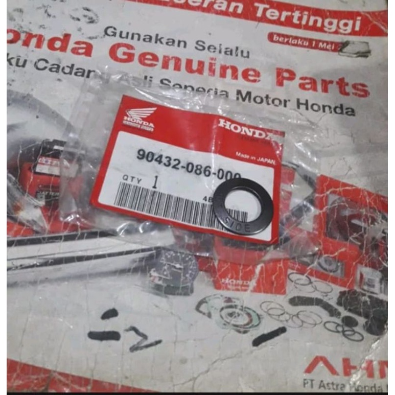 Washer B Lock Ring Outside Honda All Bebek Kode 90432-086-000 Stok Lama
