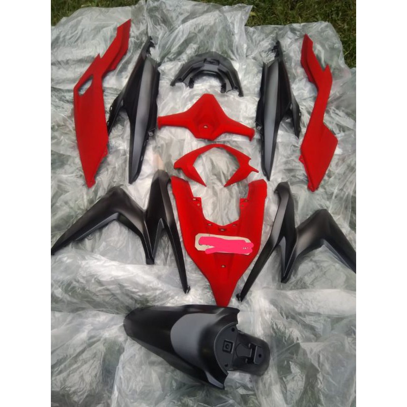 paketan full set body halus vario new 150 new 2020 2021 hitam merah