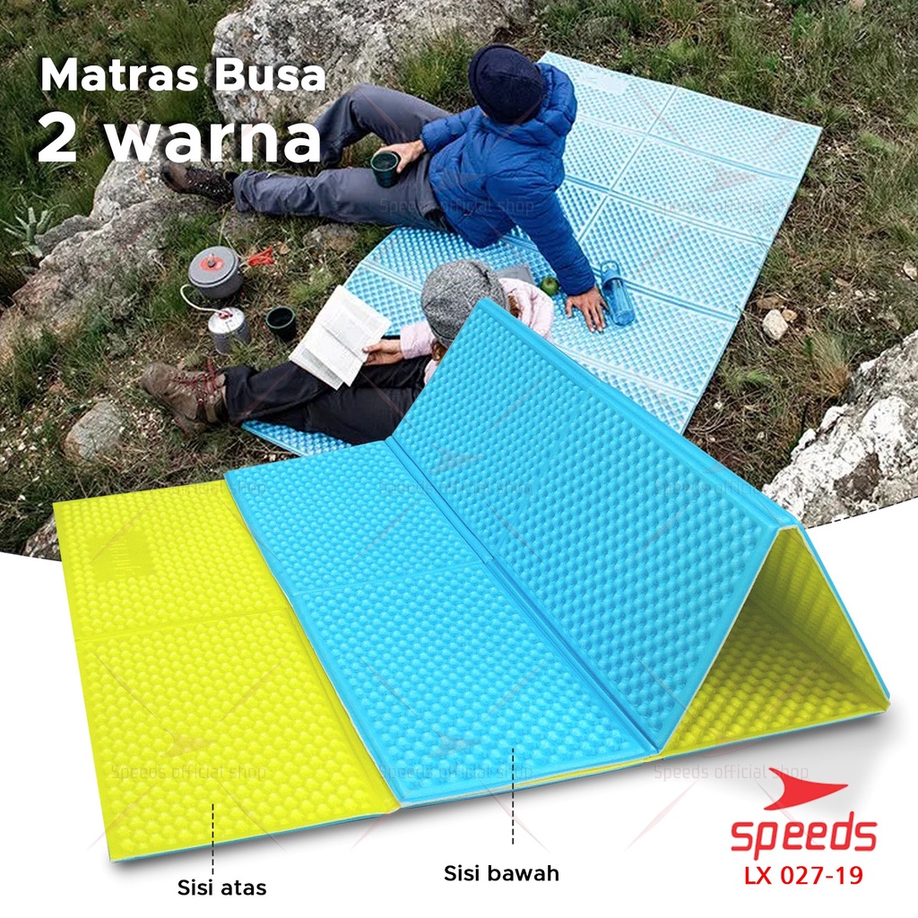 SPEEDS Matras Lipat Gunung Kemah Duduk XPE Karpet Outdoor Matras Camping Polos Olahraga Yoga Baby Tebal Playmat Playmate Berstandar SNI 027-19