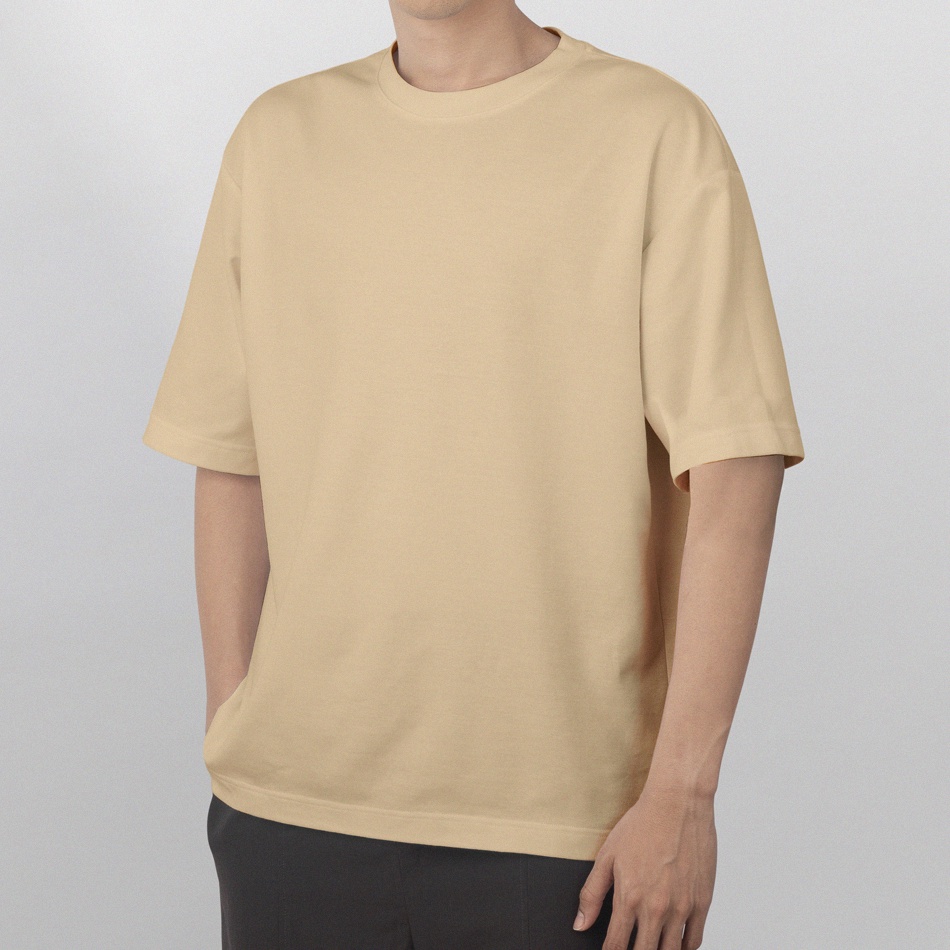 Kaos Polos Premium Khaki Oversize - Unisex ESCOLT