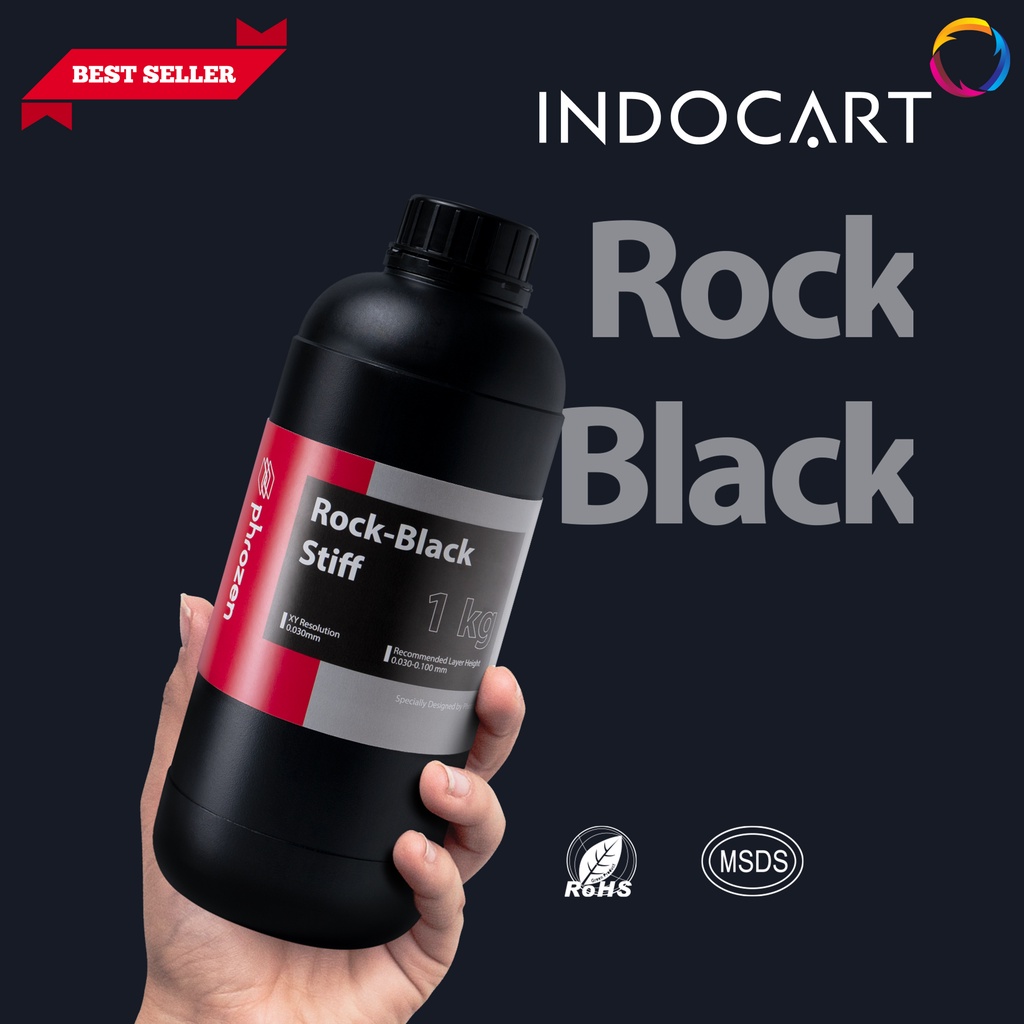 INDOCART Tinta Resin 3D printer Phrozen Rock Black Stiff Resin-1kg