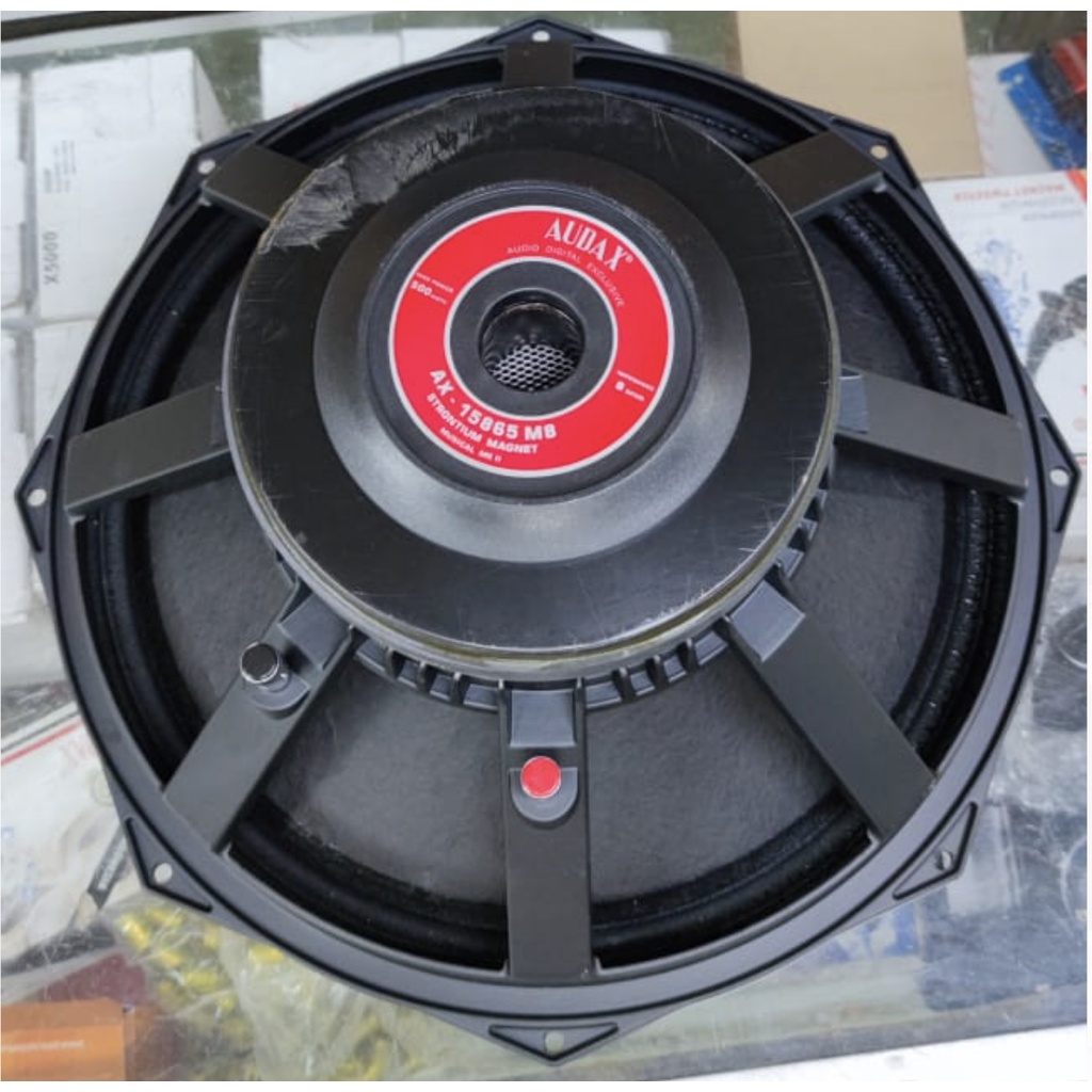 (Peti Kayu) SPEAKER AUDAX 15 INCH AX15865 M8 ORIGINAL AX 15865 M8 STRONTIUM MAGNET