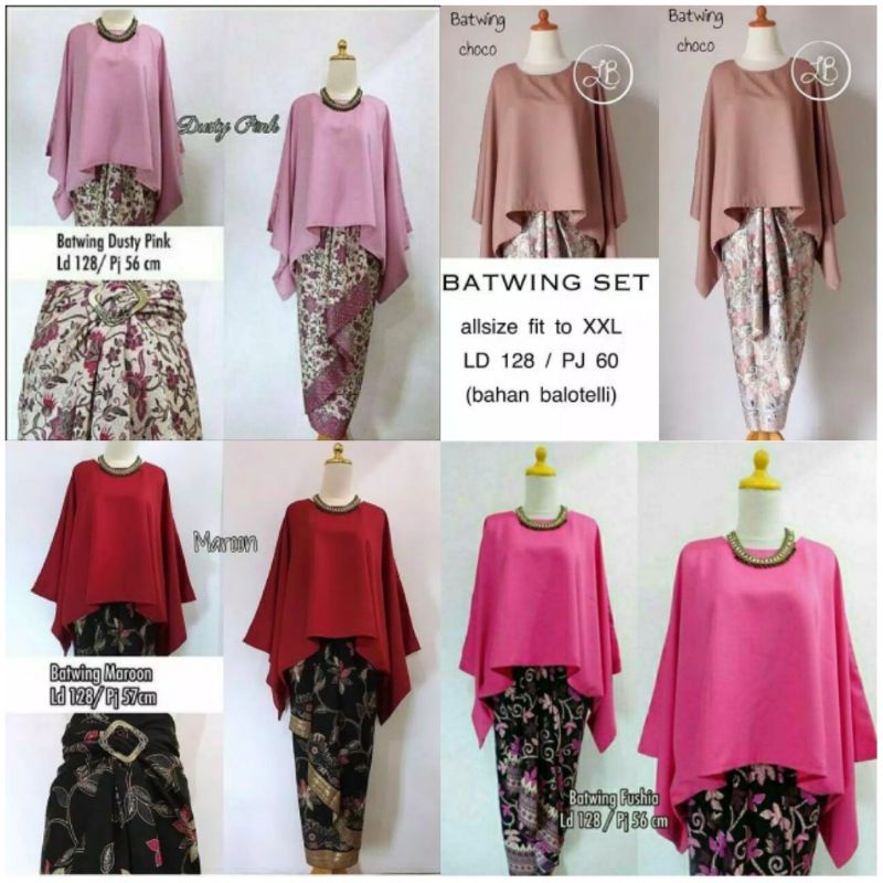 COD ATASAN KEBAYA BATWING JUMBO KEBAYA BATWING SERAGAM KEBAYA LILAC WARDAH MARUN GOLD-5