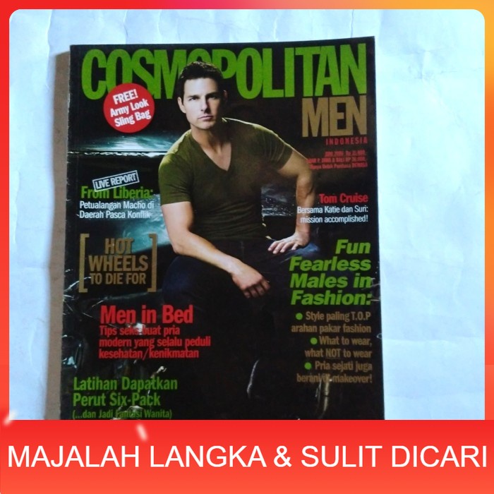 Majalah COSMOPOLITAN MEN Jun 2006 TOM CRUISE Langka