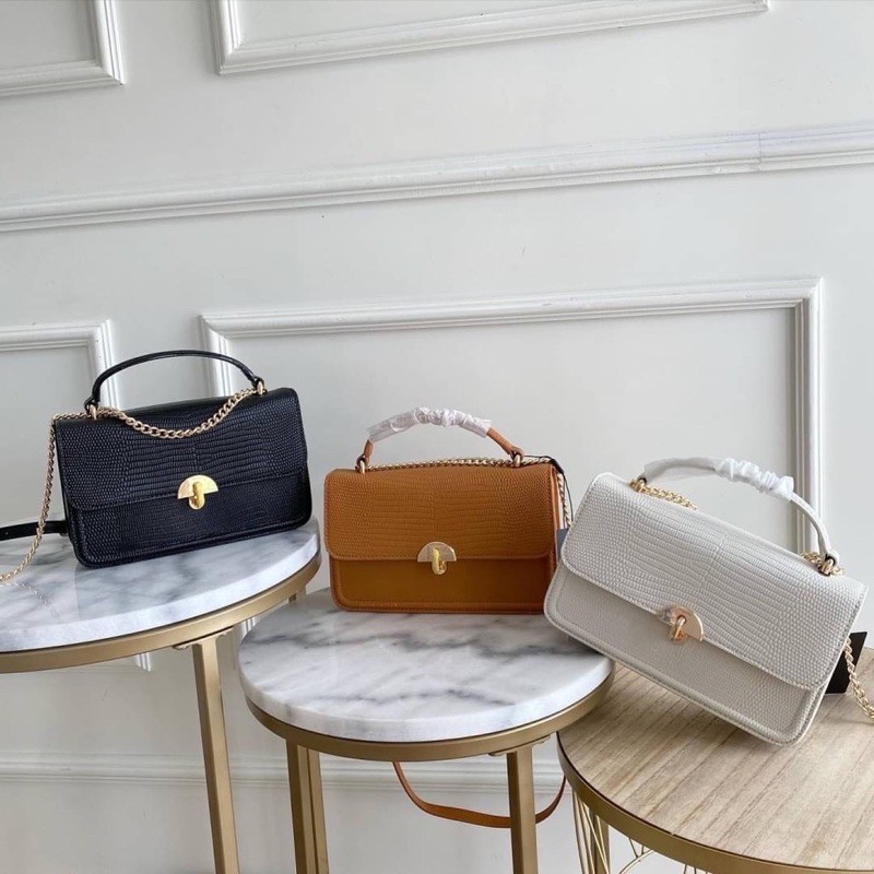 PEDRO SAVANAH CROCO TOP HANDLE BAG ORIGINAL / TAS SELEMPANG / TAS WANITA IMPORT / TAS SHOULDER