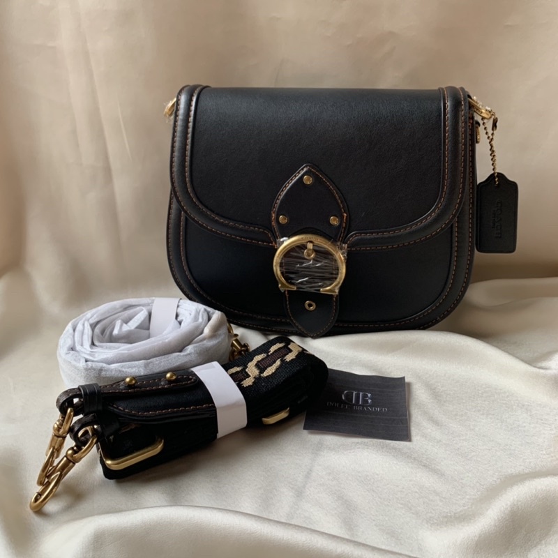 Coach Beat Saddle Bag Black(C0749)