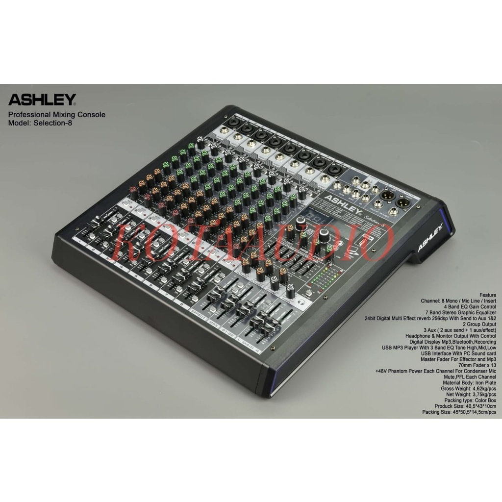 Mixer Audio Ashley Console Selection 8 / Selection8 Original