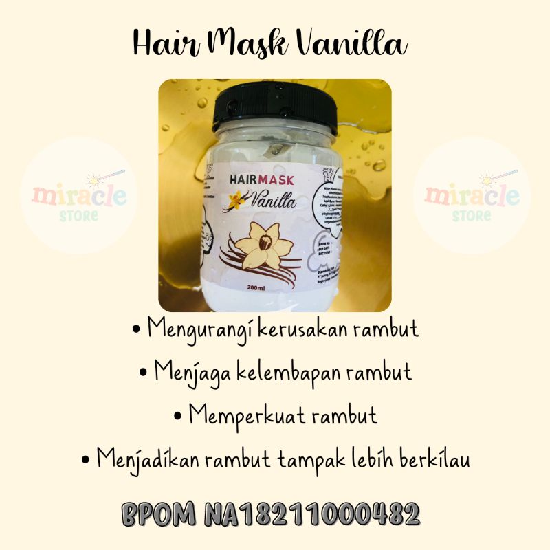 [BPOM]HAIR MASK|CONDITIONER|HAIR MIST|MASKER RAMBUT CREAMBATH PERAWATAN ALA SALON ANTI RAMBUT RONTOK MAKARIZO HAIR MASK ACL ZBEAUTYCARE HAIR MASK MURAH CREAMBATH MURAH PERAWATAN RAMBUT RONTOK RUSAK KERING KETOMBE TREATMENT RAMBUT MURAH VITAMIN RAMBUT-HAIR MASK VANILLA