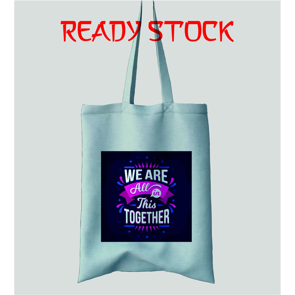 Totebag Premium - Canvas Drill - Bukan Blacu - Tas Fashion Wanita -  RS011