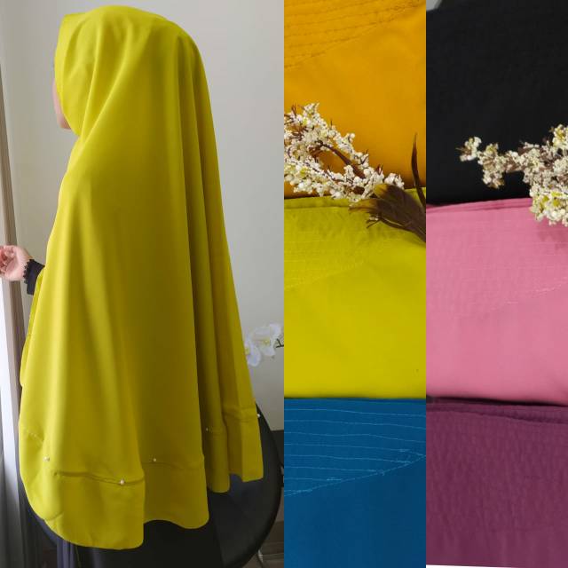 TERBARU Khimar Softped Mutiara Bawah