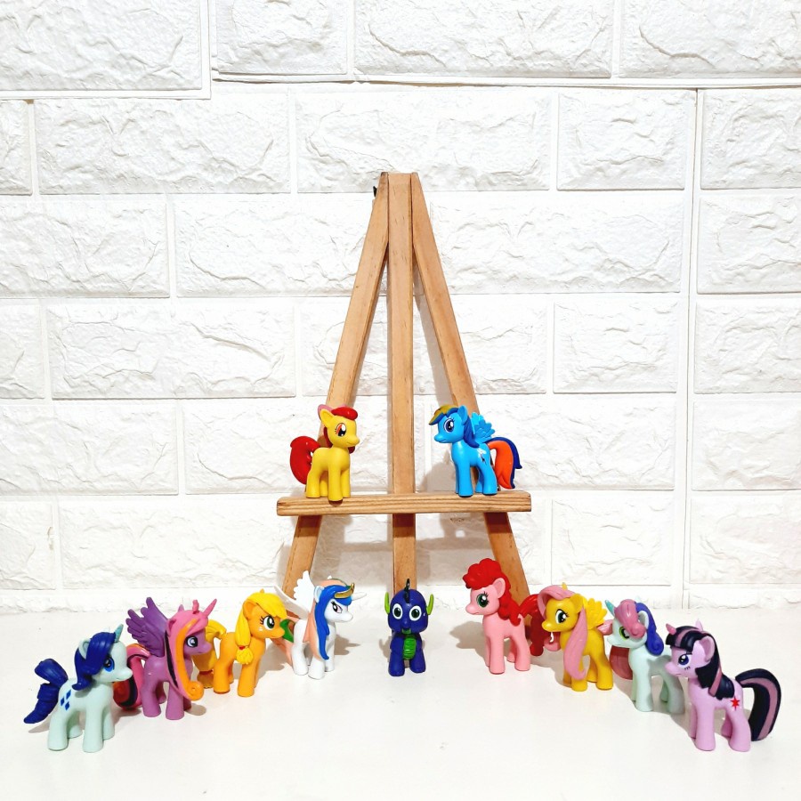 My Little Pony Set 12 Koleksi Figure Cake Topper kado mainan anak