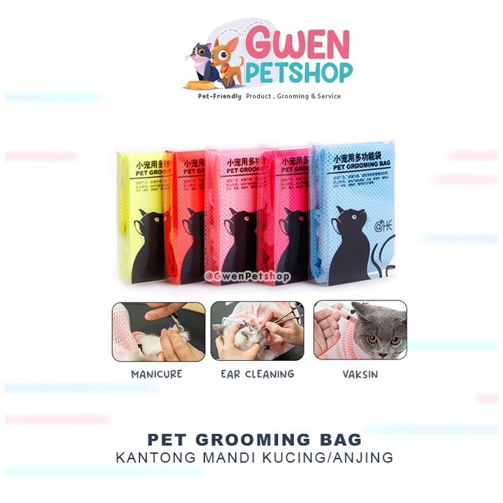 Pet Grooming Bag - Kantong Mandi Kucing AnjinG