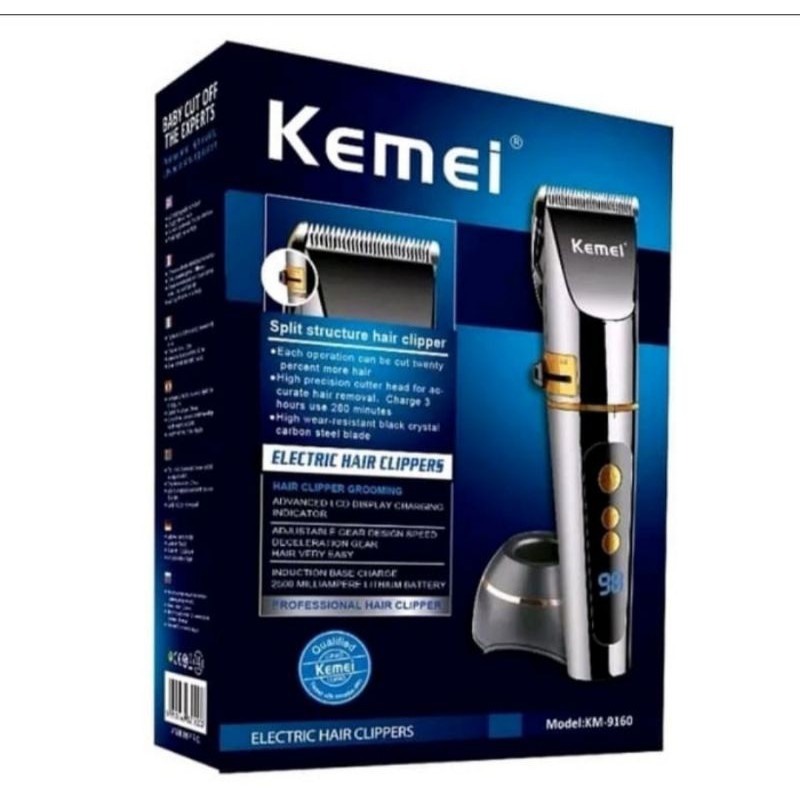 Alat cukur KEMEI kM-9160 ELECTRIC HAIR CLIPPERS DIGITAL