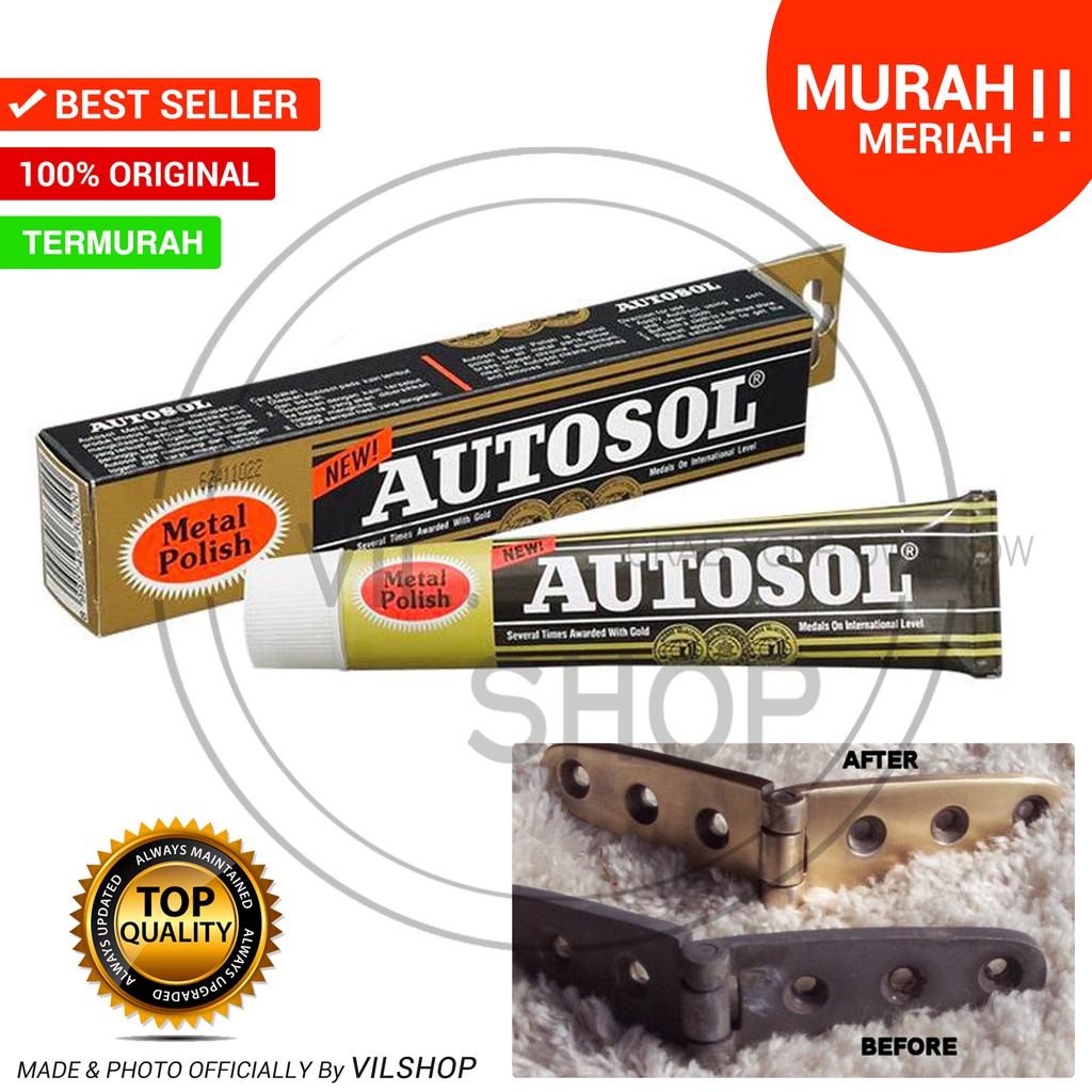 Jual AUTOSOL 50GR METAL POLISH PEMBERSIH PENGKILAP KUNINGAN LOGAM
