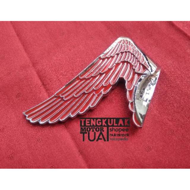 Emblem jalu variasi pemanis spakbor depan import taiwan cb100 cb125 s90 s90z benly cg