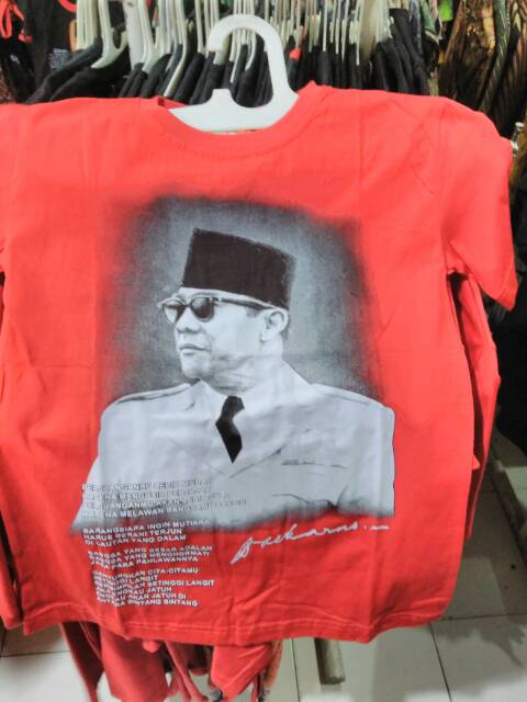 Kaos Anak-anak Karakter Bung Karno Ukuran S