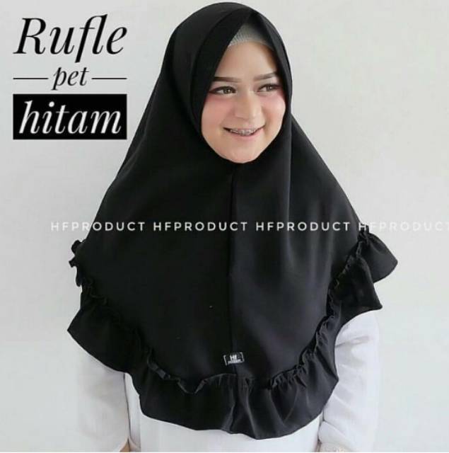 TERMURAH! KHIMAR REMPEL PET BAHAN WOLFISH WARNA LENGKAP UKURAN MENUTUP DADA - GROSIR KERUDUNG JILBAB