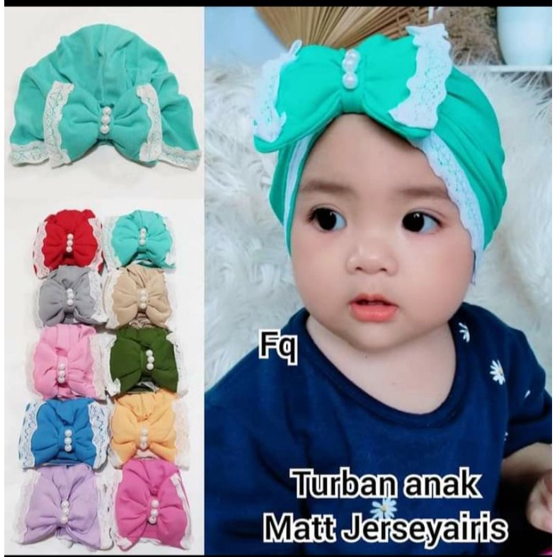 {COD TERMURAH} CIPUT TURBAN BAYI ANAK MOTIF PITA
