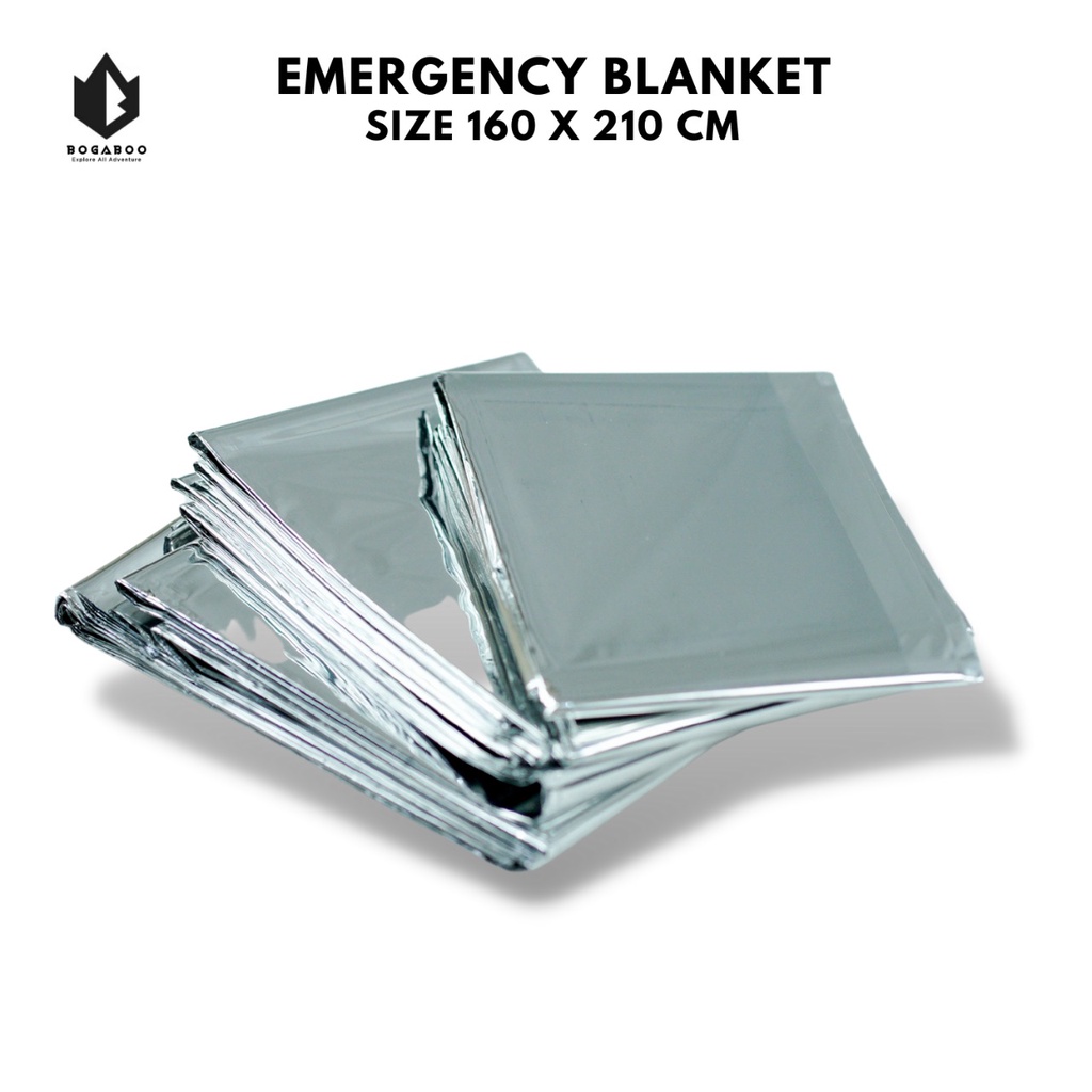 [COD] BOGABOO Emergency Blanket 130x210 -Thermal Blanket - Selimut Darurat  - Outdoor Survival - THERMAL SELIMUT