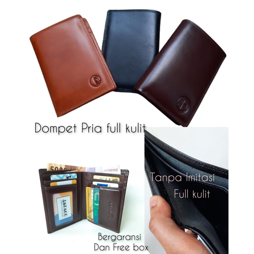 DOMPET KULIT PRIA/ FULL LEATHER WALLET / Dompet Full Kulit Asli