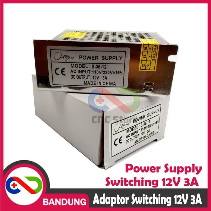 ADAPTOR 12V 3A POWER SUPPLY SWITCHING JARING CCTV LED 12 V 3 A AMPERE