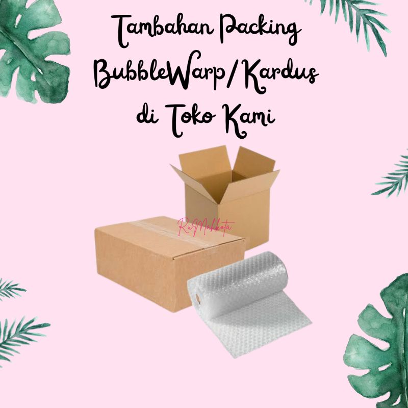 

tambahan packing bungkus barang pakai kardus / bubblewarp ditoko kami MURAH AMAN