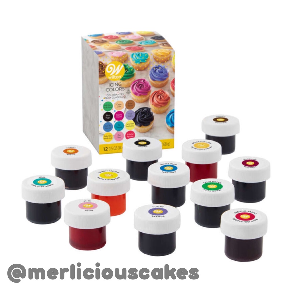 

Wilton 12 Count Icing Colors Gel Set