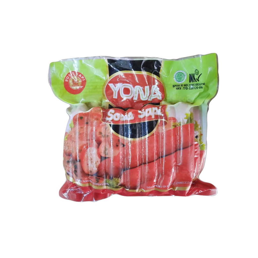 Yona Sosis Sapi 450 gr isi 15 | Yona Beef Sausage 450gr