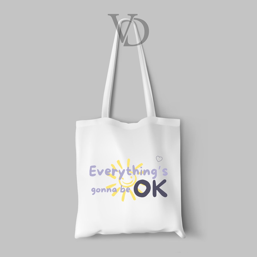 tote bag kanvas quotes of the day/ totebag motivasi indonesia