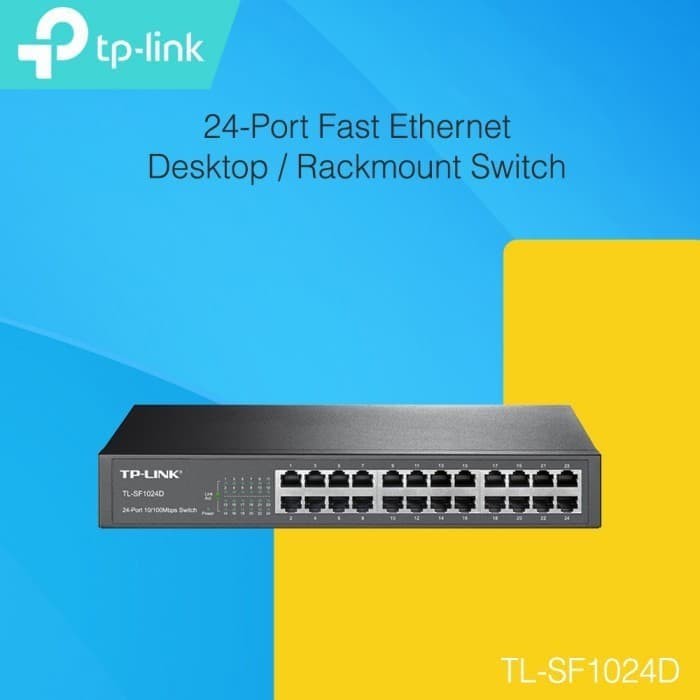 TP-Link TL-SF1024D 24-port 24 port 10/100 Switch Hub Steel Case | TPLink GARANSI RESMI