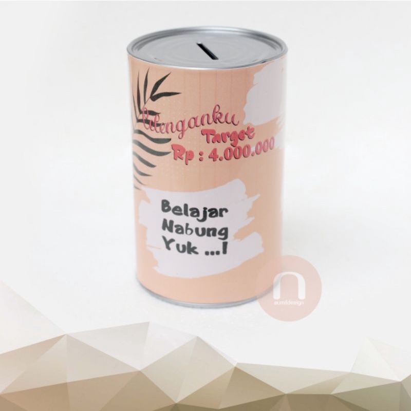 Celengan Target/Tabungan Target/Celengan Viral Target 4JT 5K Ukuran 14 CM