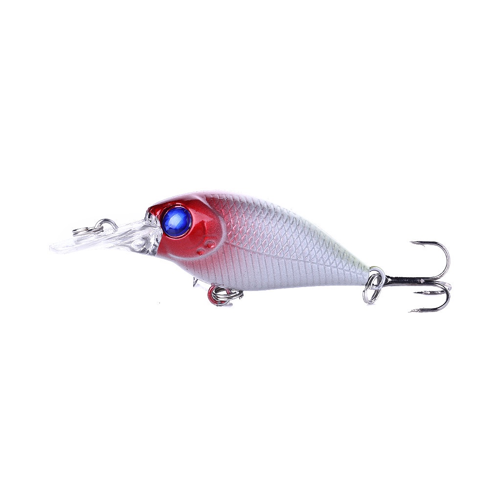 HENGJIA 8PCS Minnow Fishing Lure 5CM 4.4G Topwater Hard Bait Wobbler Jig Bait Crankbait Carp Striped bass Fishing tackle